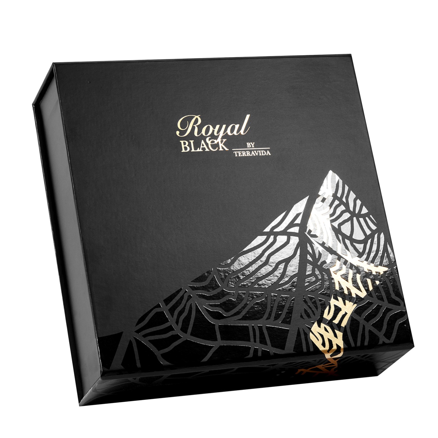 黑卡紙UV燙金禮品盒